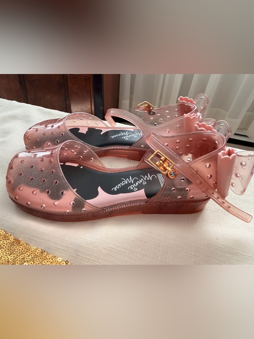 Girls' Pink Mini Melissa Minnie Mouse Jelly shoes